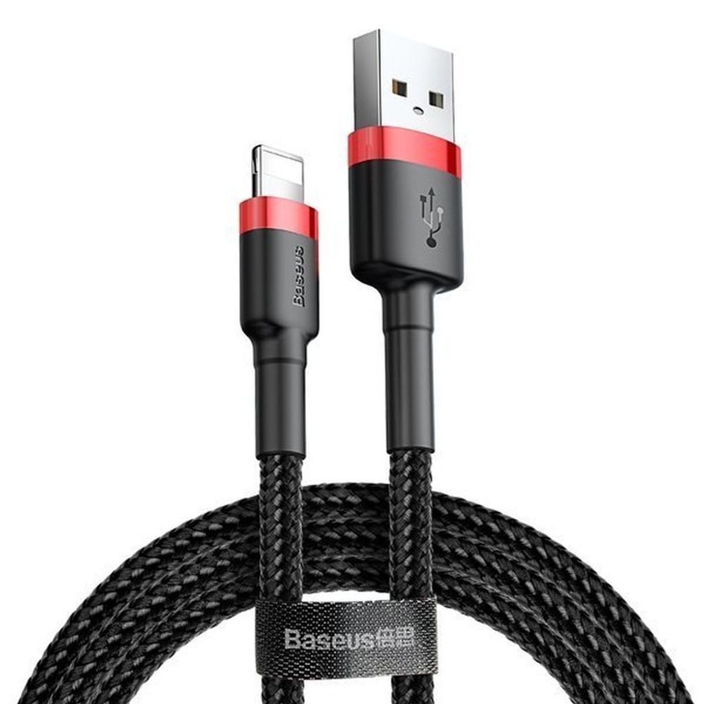 BASEUS Kabel USB A zu Lightning 1,5A Cafule CALKLF-C19 2 m rot schwarz