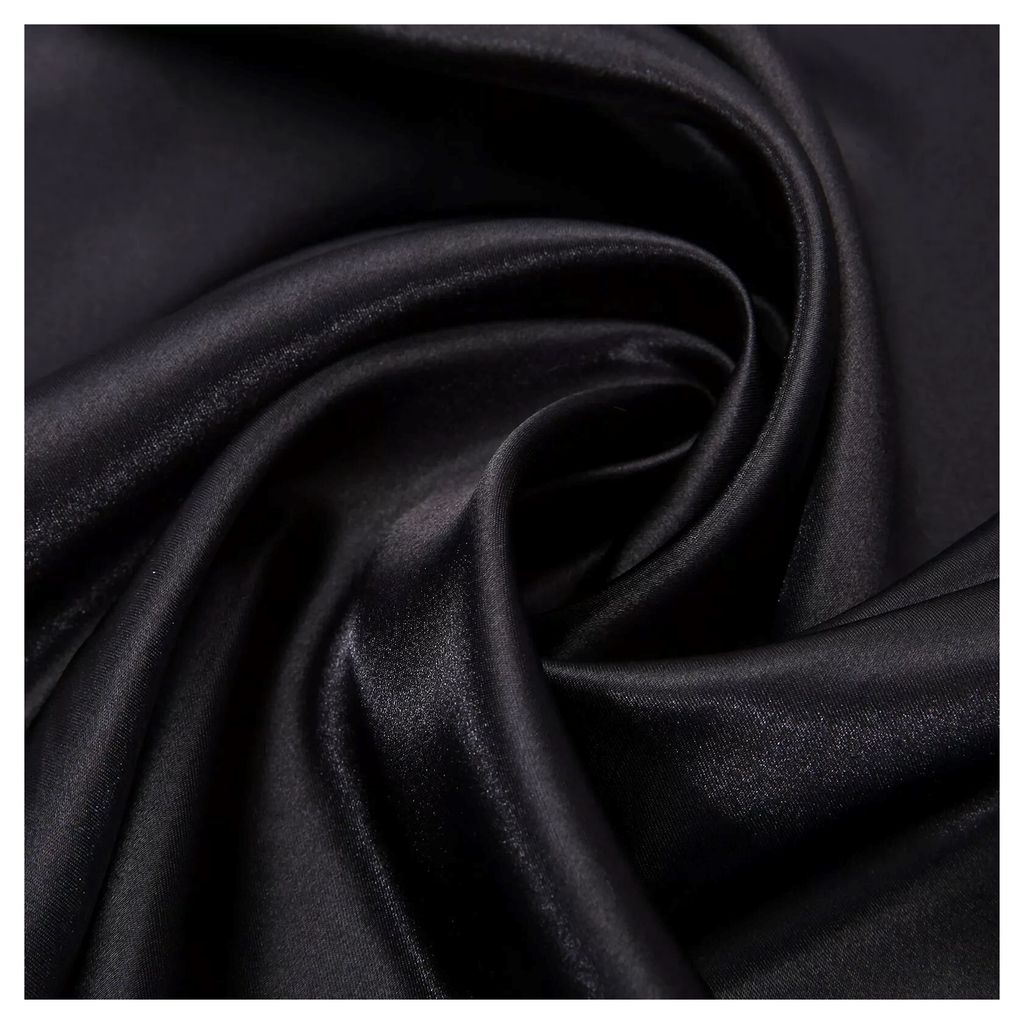 Satin Meterware (Schwarz) für Deko, Basteln, Kleidung 150cm Produktbild 