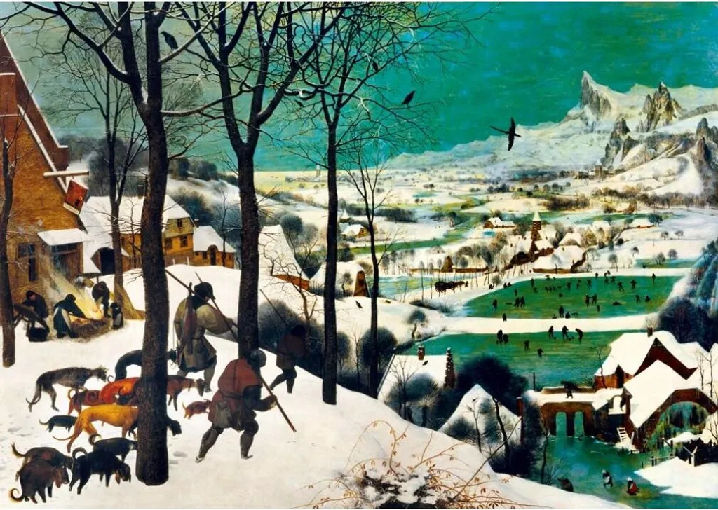 Puzzle Bruegel Chasseurs dans la neige 1000 pièces haute qualité