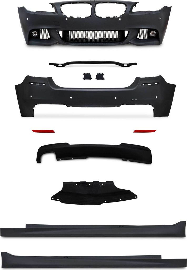 Front Heck Stoßstange Seitenschweller Gitter + NSW Spoiler Sport für BMW F10