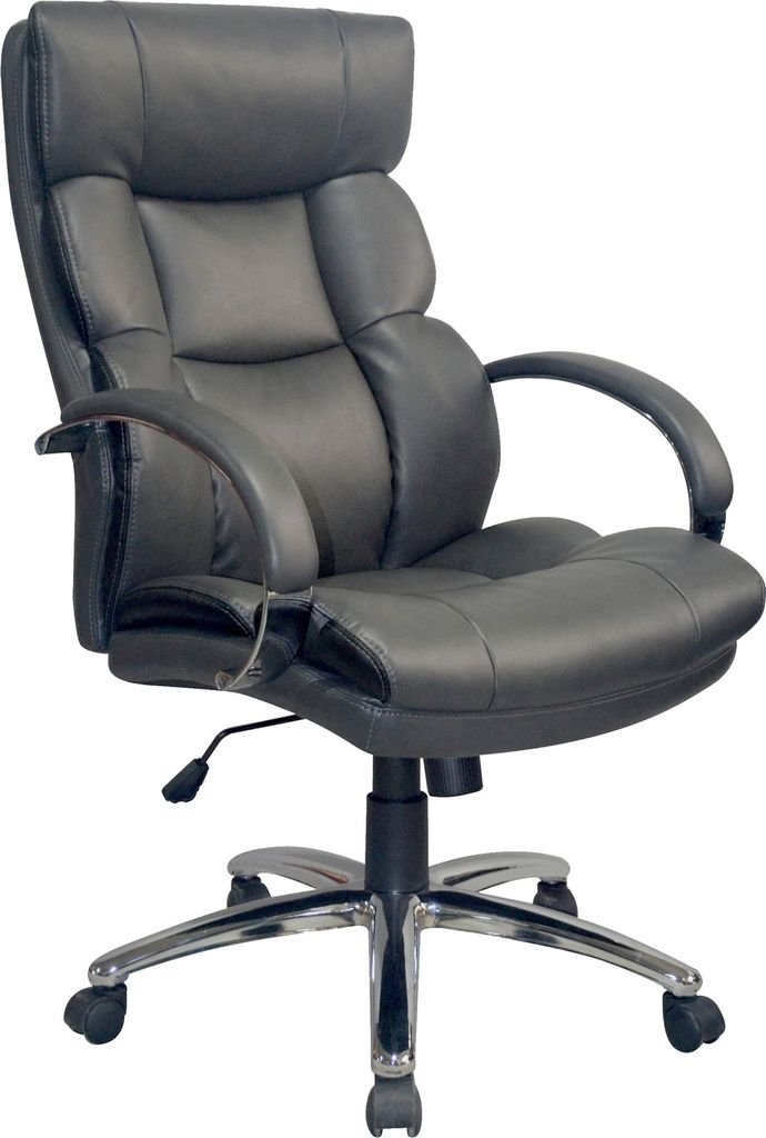 Chefsessel "PAUL-XXL" in grau. Abmessungen (BxT) 64x72 cm