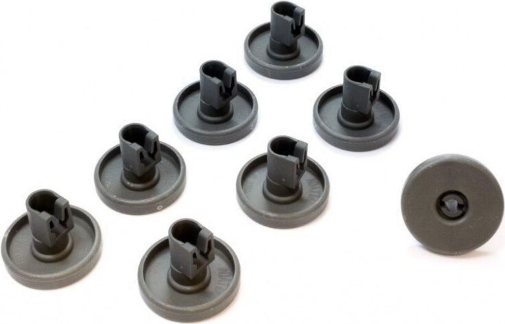 Korbrollenset, 8x Korbrolle für Unterkorb Spülmaschine passend für AEG Electrolux, Ikea, Privileg, Progress, Quelle - 5028696500/4
