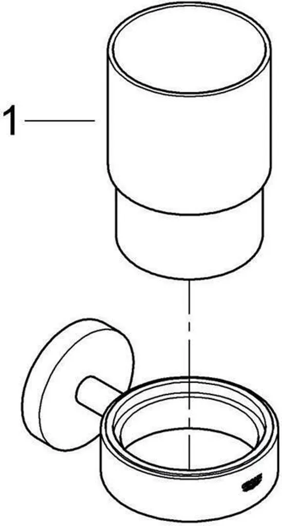 Support Verre en Cristal Grohe Essentials 40447001 Chrome Brillant