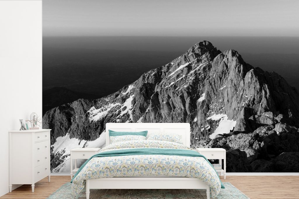 MuchoWow Fototapete für Wohnzimmer oder Schlafzimmer Wandtapete Vinyl Motivtapete Ein Berg im Nationalpark Gran Sasso e Monti della Laga in Ital...