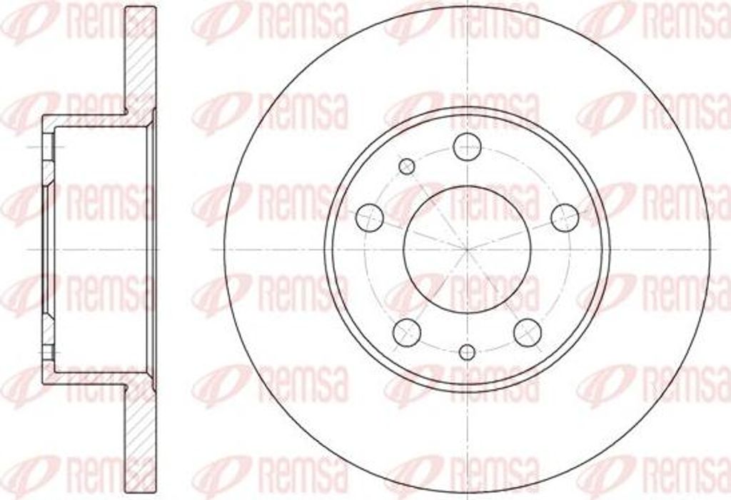 REMSA 6473.00 Bremsscheibe OE 4246J9 kompatibel mit Jumper, Ducato, Boxer