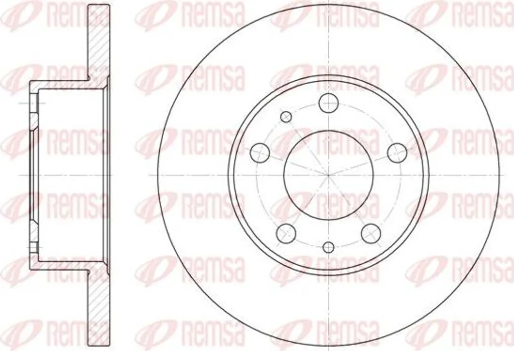 Disque de frein de remplacement REMSA 6473.00 pour Jumper et Ducato