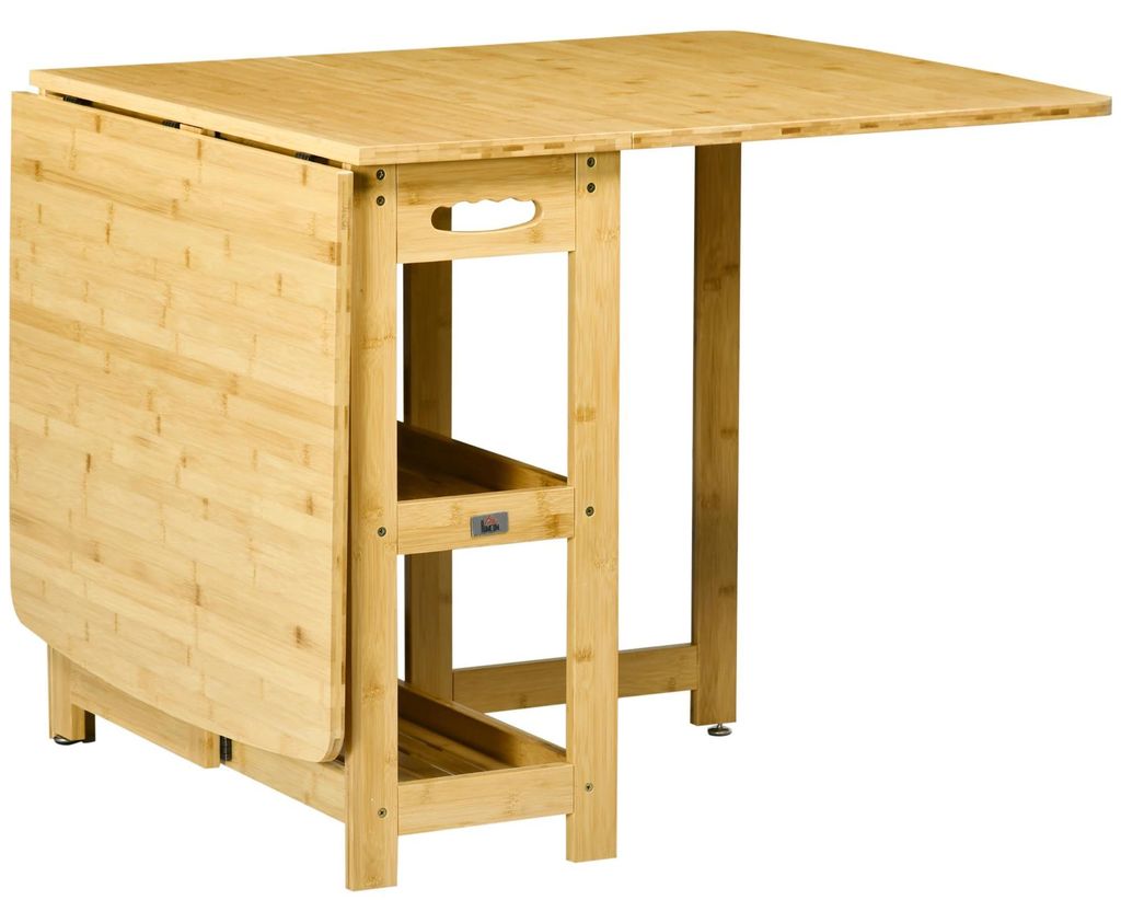 Tavolo in bambù - Tavolo pieghevole - 149,5 x 80 x 73,5 cm Immagine del prodotto 