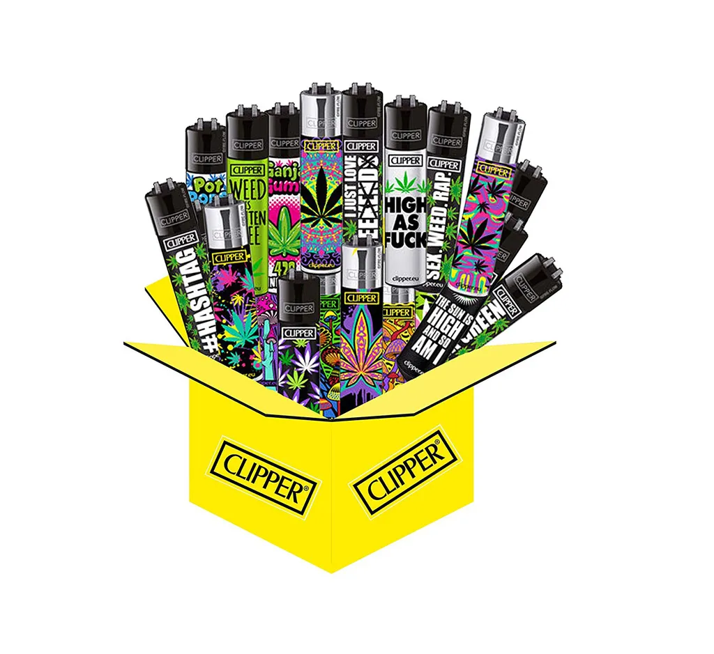 10 x Clipper Collector Mix mit Hanfmotiven /