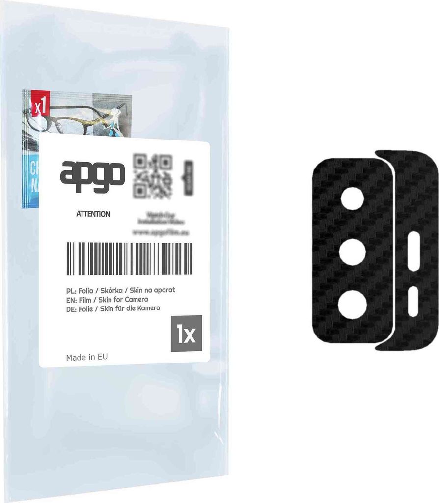 apgo Objektivschutz-Folie, Kameraschutz kompatibel mit Xiaomi 11T Pro, Carbon-Imitation, Rückseite Schutzfolie für Kamera-Insel, Hinten Folie, kr...