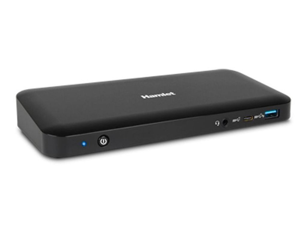 Hamlet HDOCKS600C Portreplikator und Laptop-Dockingstation Kabelgebundener USB 3.2 Gen 2 (3.1 Gen 2) Typ-C Schwarz