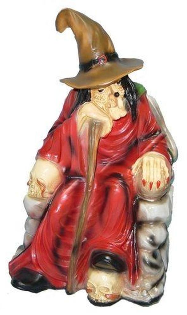 Design Hexe Figur Statue Skulptur Figuren Skulpturen Dekoration Deko Garten Neu