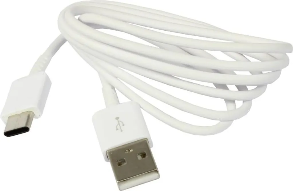 Câble USB C vers USB A Synergy 21 S21-I-00172 de 1,17m Blanc Flexible