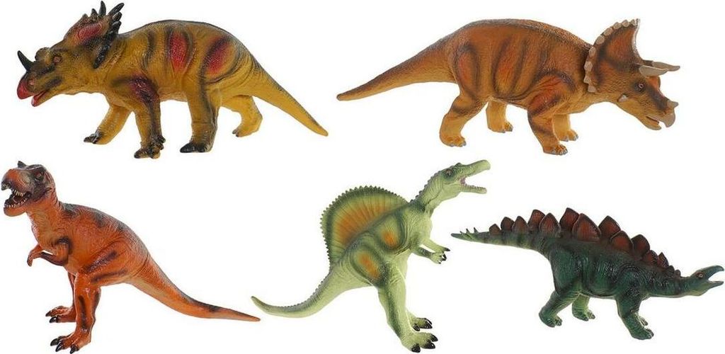 Dinosaurier DKD Home Decor 6 Stück 48 x 23 x 34,5 cm Weich