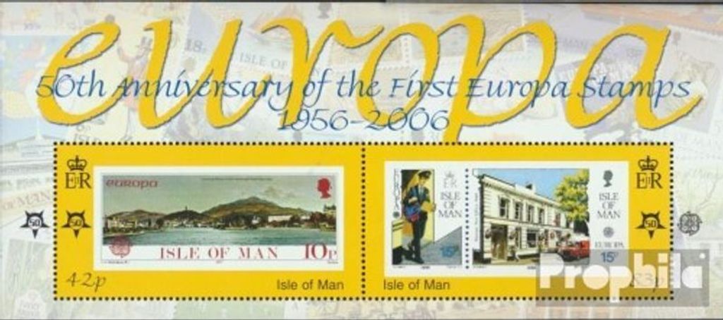 Briefmarken GB - Isle of Man 2006 Mi Block57 (kompl.Ausg.) postfrisch Europamarken