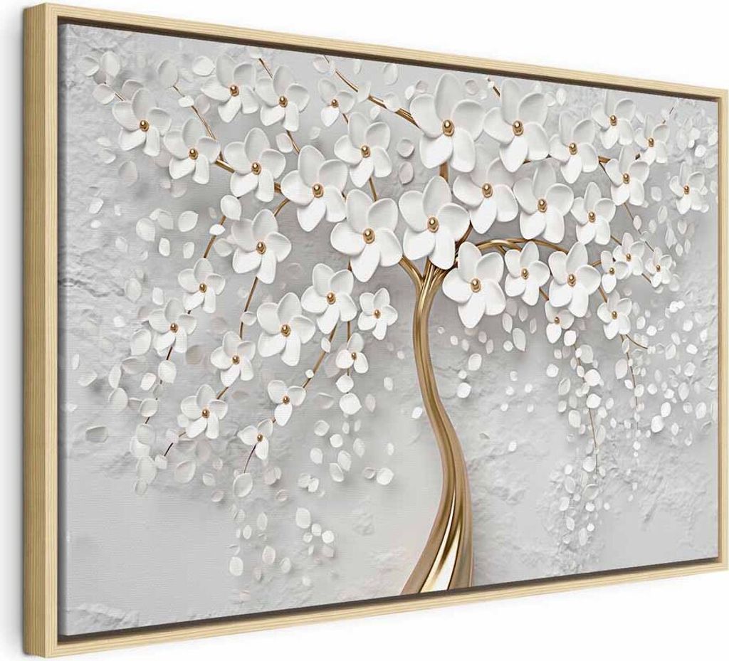 Italienischer Leinwand Leinwandbild - Magic Magnolia (1 Produktbild 