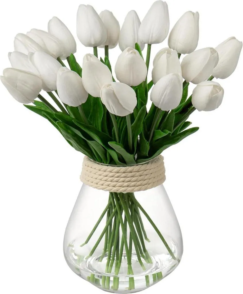 10 Tulipani Finti Professionali in Lattice - Lavabili e Realistici