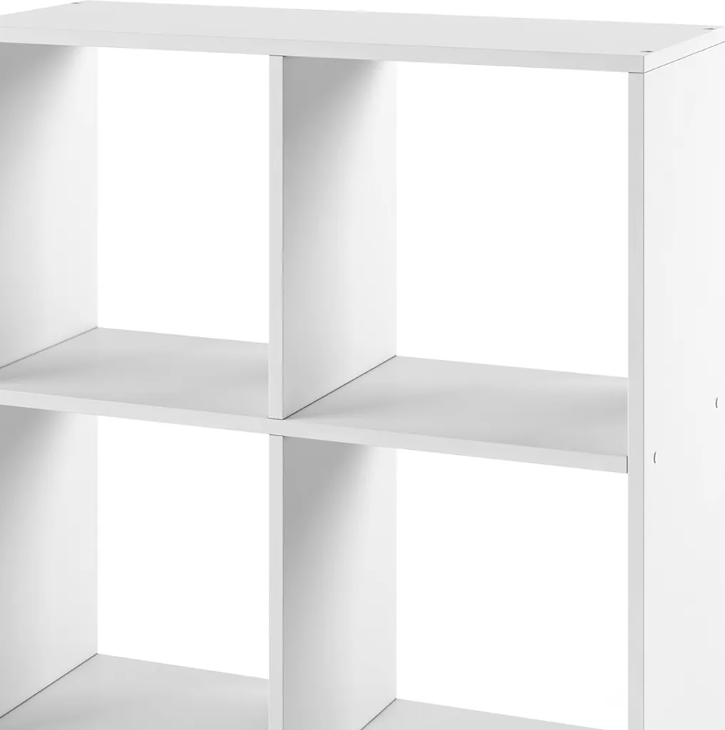 Bibliothèque cube Vicco Tetra 4 cases blanc - Rangement modulaire moderne - 6