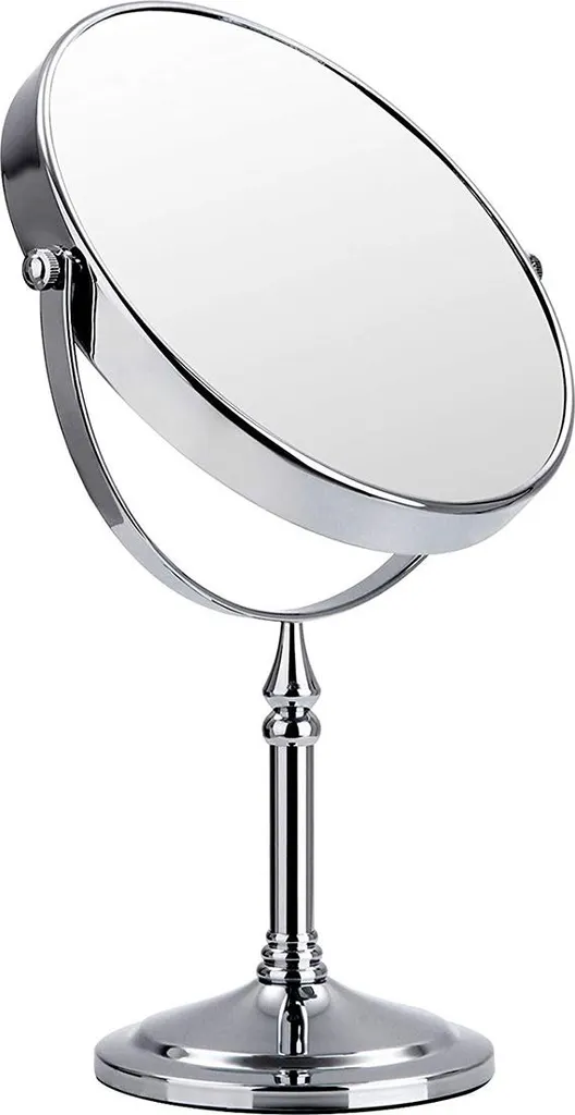 Miroir de maquillage grossissant 10x double face rotatif pour salle de bain