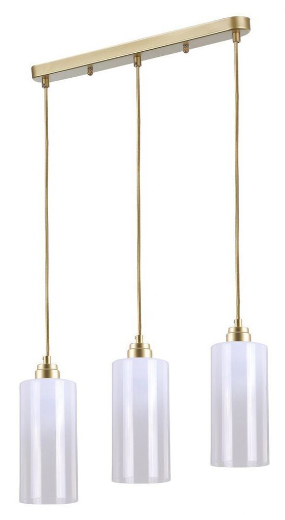 Rabalux 4480 Pendelleuchte 3 Spots Panthea, E27, gold-weiß, Modern, 50cm