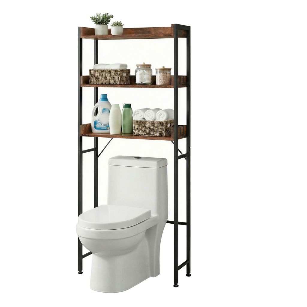 VASAGLE Scaffale da bagno Scaffale da toilette, scaffale da Immagine del prodotto 