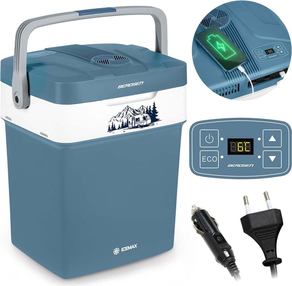 Berdsen Icemax Touristenkühlschrank 29 Liter ECO-Modus - Blau