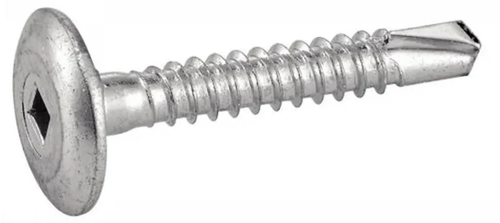 Vis Autoperceuses 4.8x32 Acier Zn avec Tête Crantée et Empreinte Carrée