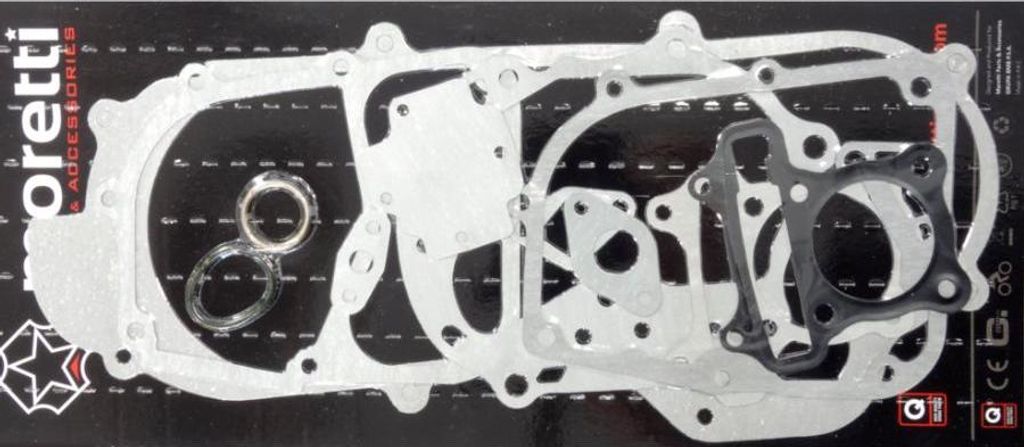 Kompletter Motordichtungssatz für 80-cm³-Roller, Motordeckellänge: 400 mm