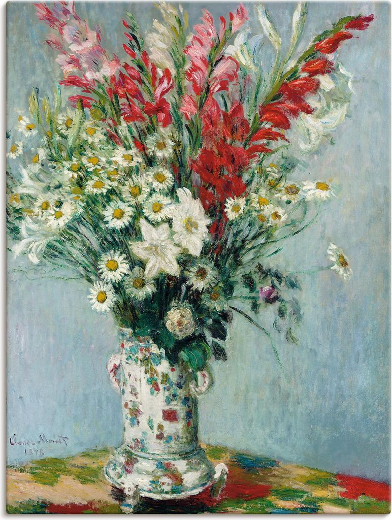 ARTland Leinwandbild Blumenstrauß Größe: 60x80 cm