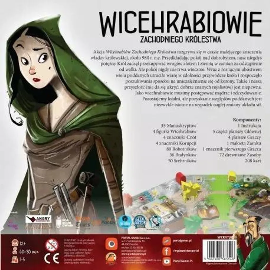 Vicomtes du Royaume Occidental avec Deck-Building et Gestion 3D