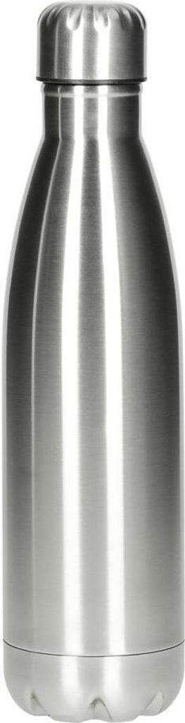 Vakuum Flasche Colare 0,5 l - Edelstahl Trinkflasche mit Doppelwand-Isolierung für heiße und kalte Getränke - Silber