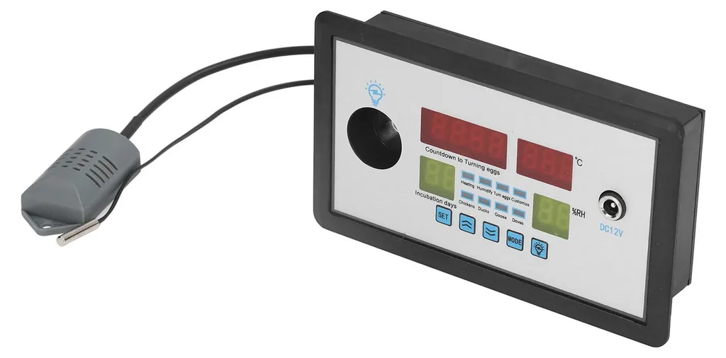 Thermostat couveuse intelligent 12V avec sonde de haute précision LCD