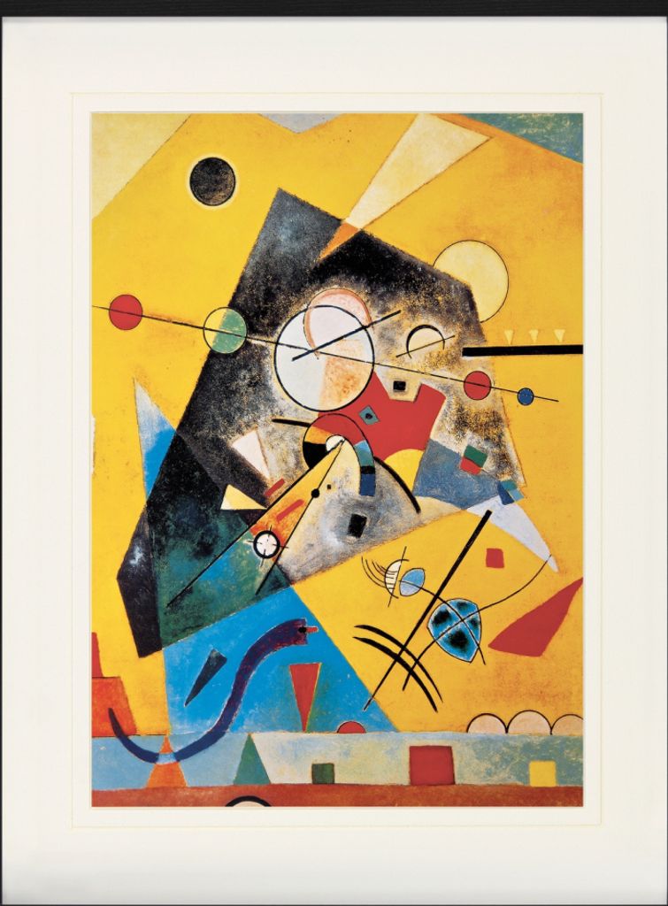 Wassily Kandinsky Gerahmtes Bild Mit Edlem Passepartout | Wand-Bilder | Im Bilderrahmen - Stille Harmonie, 1924 (80 x 60 cm)