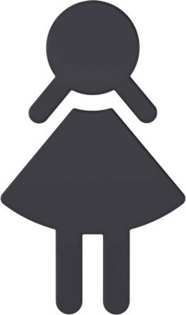 Hewi Symbol Damen Polyamid anthrazitgrau selbstklebend ohne Zapfen - 801.91.020 92