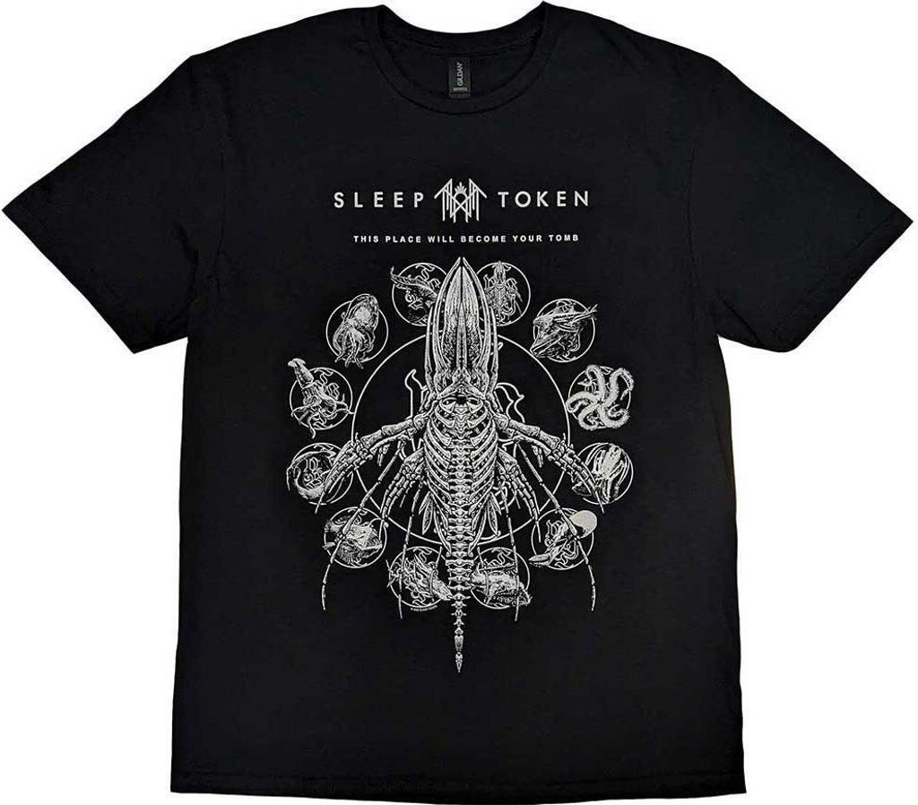 Sleep Token - "This Place Will Become Your Tomb" T-Shirt für Herren/Damen Uni RO9809 (M) (Schwarz)