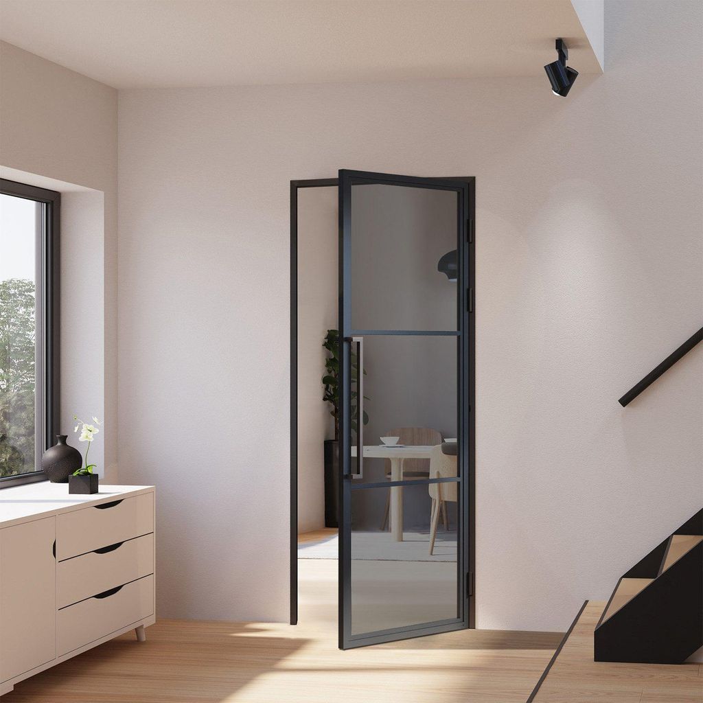 inova Loft-Glastür 834 x 1972 mm, DIN Rechts, 3 Felder Produktbild 