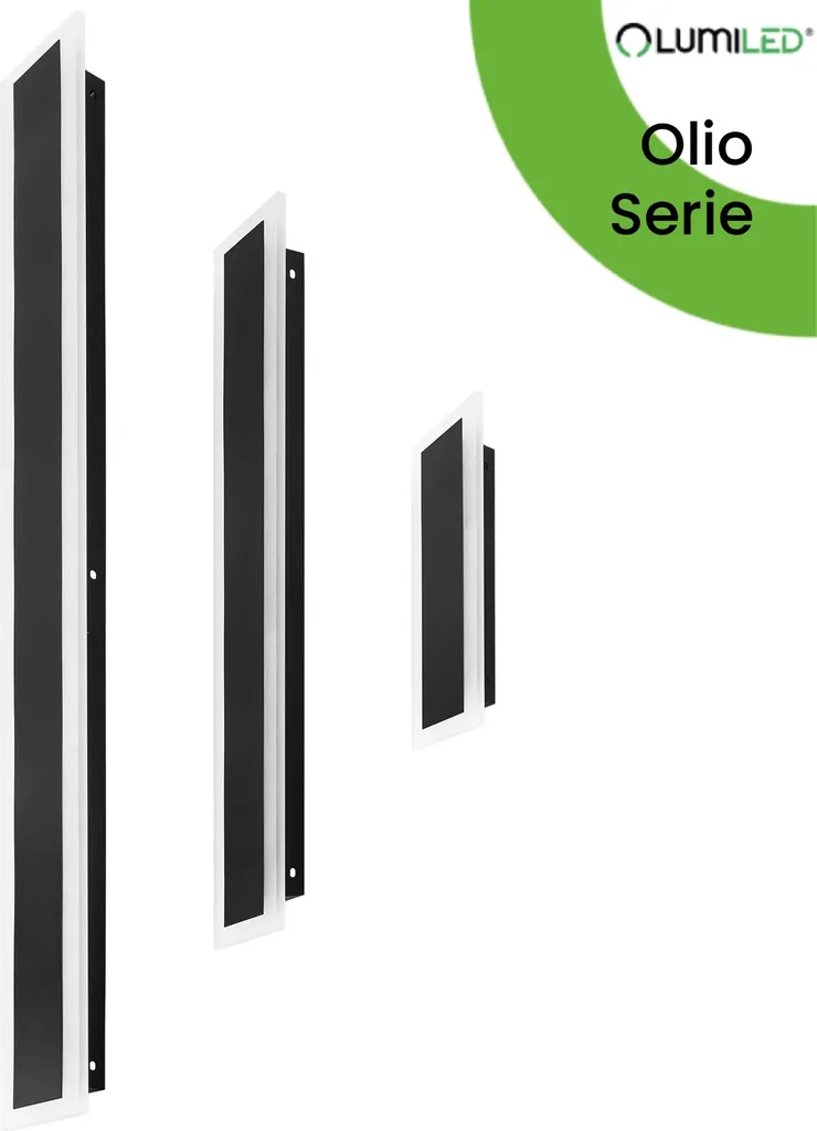 Applique extérieure LED étanche IP65 Noire pour éclairage entrée 30cm - 9