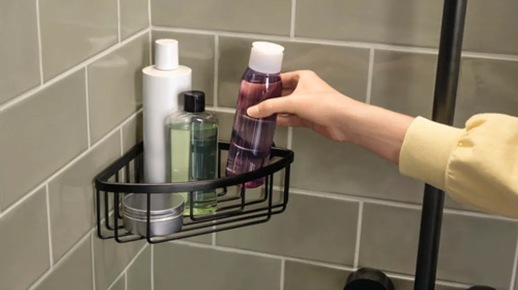Serviteur de douche tesa ALUXX noir mat avec technologie auto-adhésive - 7