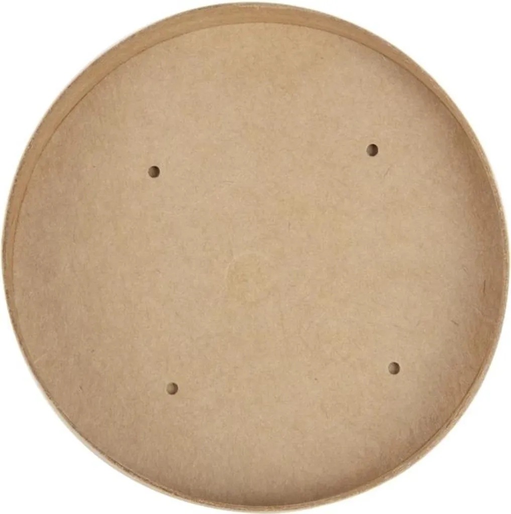 Couvercle papier kraft micro-ondable pour pot à soupe 450 ml - Lot de 500 - 4