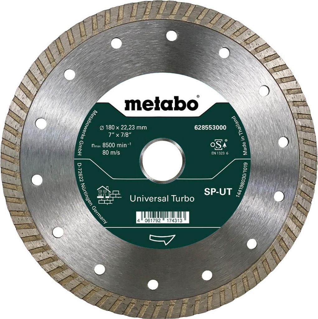 Metabo Diamanttrennscheibe 180x22,23mmSP-UT"Universal Turbo Produktbild 
