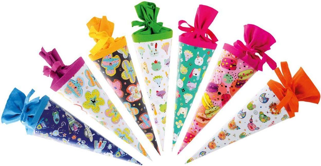 Goldbuch Schultüte Geschenktüte 35 cm Turnowsky, rund, mit Filzverschluss