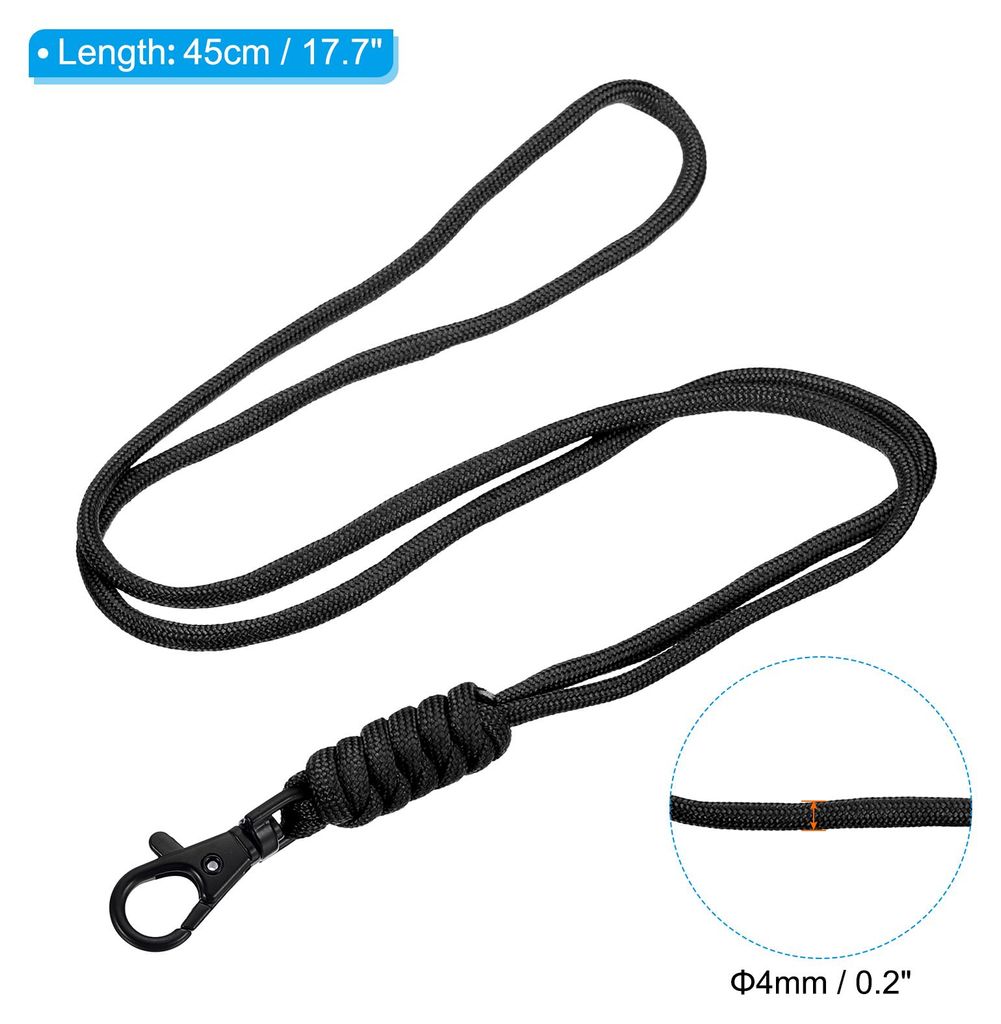 Hals Schlš¹sselband Badge Schlš¹sselb?nder Lang Riemen Ausweis Halterung Schlš¹sselketten fš¹r Badge Halterungen Schwarz