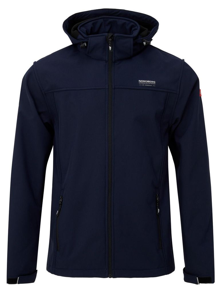 Nordberg ELDGRIM - Softshell Outdoor Sommerjacke Herren - Dark Navy - Größe 4XL