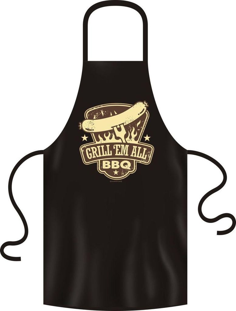 Grillschürze, Kochschürze, Küchenschürze, BBQ Grill `EM All, Rahmenlos 2953