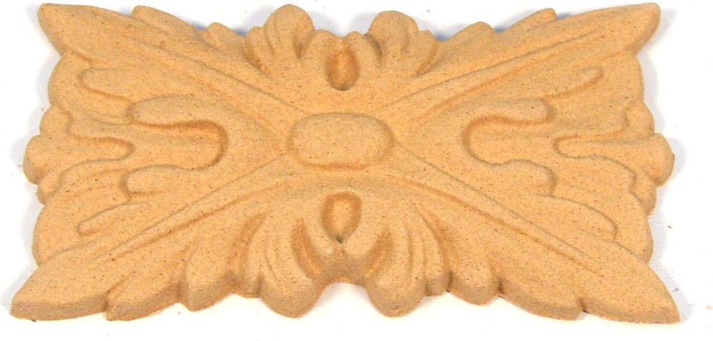 1 Stück IHC Dekoration für Schrank, Tür, Möbel Ornament Holzornament Onlay Applique Höhe: 53mm