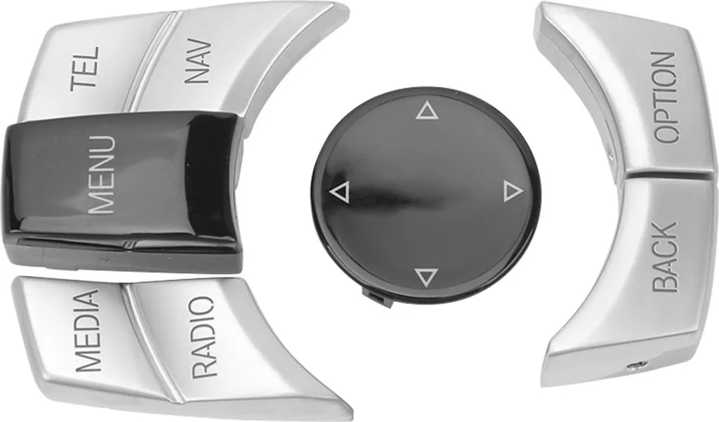 Copri Manopola iDrive BMW Electrosilvering Serie 1 3 5 6 - 6 Pezzi