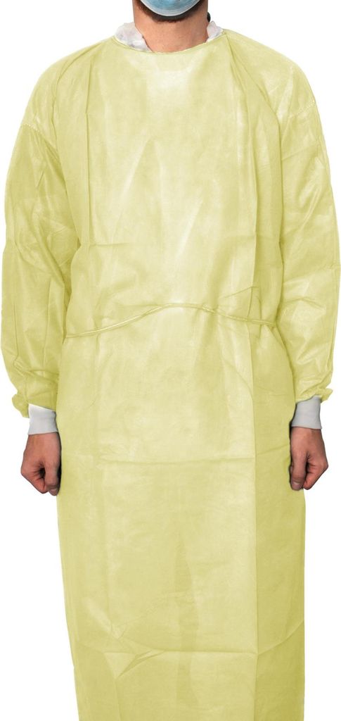 MaiMed Protect - Coat ViruGuard | 100 Schutzkittel | gelb | Vlies | 140 x 140 cm