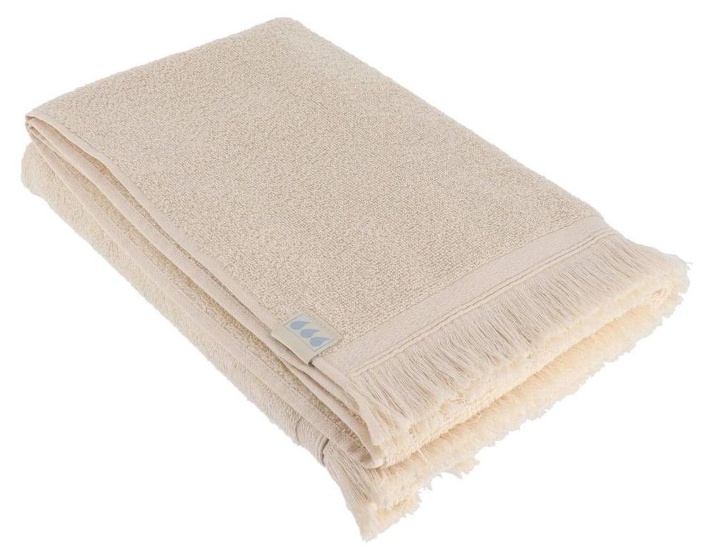 Badetuch 70x130 cm 100% baumwolle mit fransen - naturfarben - Tendance