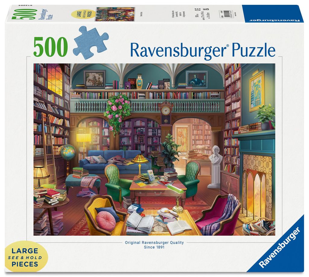 Erwachsenenpuzzle 500 Large Pieces - Magische Bücherwelt Produktbild 