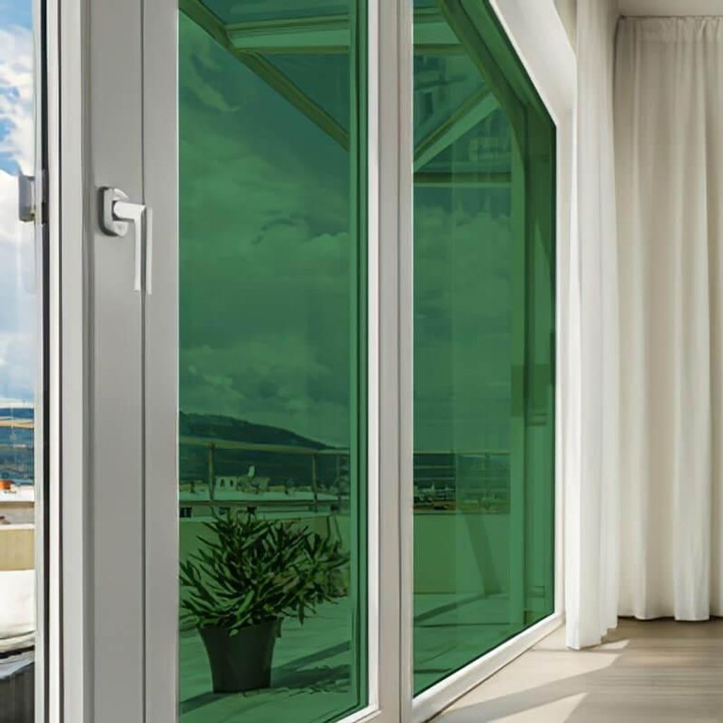 DIMEXACT - DIMEXACT Selbstklebende Sonnenschutzfolie für Autofenster, farbig, transparent für Fenster, Mintgrün, Breite 1,52 m, Rolle -152 cm x ...