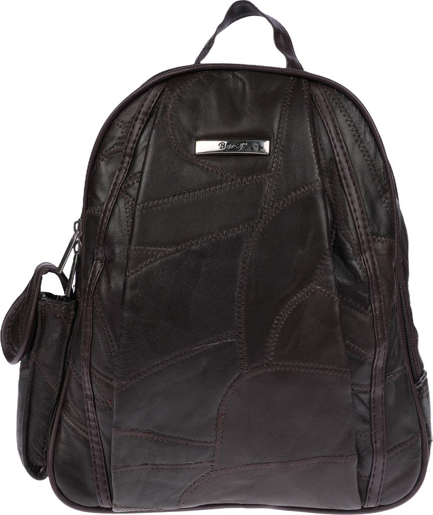 Großer echt Leder Damen Rucksack Tasche City Bag Produktbild 